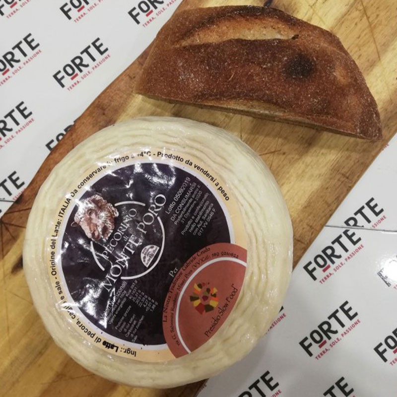 Pecorino Semi-Stagionato di Monte Poro "la nostra tradizione"(presidio slow food) 500g circa